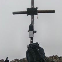 On top of Cerro San Bernardo with zero visibility